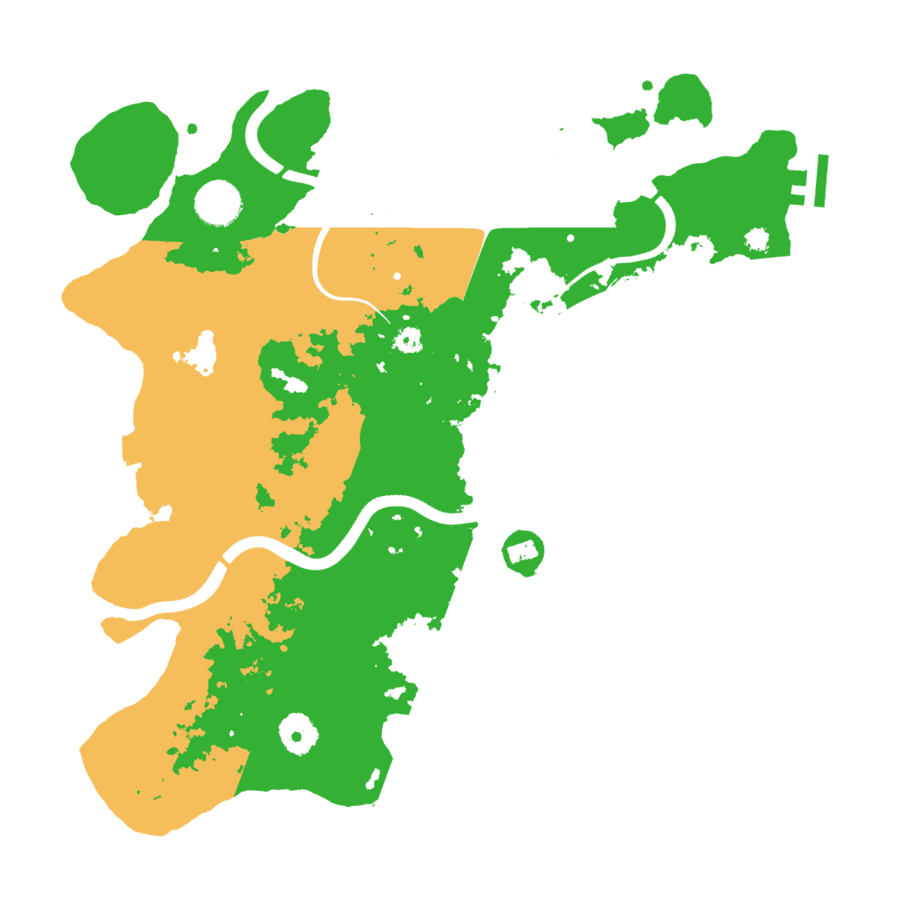 Biome Rust Map: Procedural Map, Size: 3500, Seed: 284436113