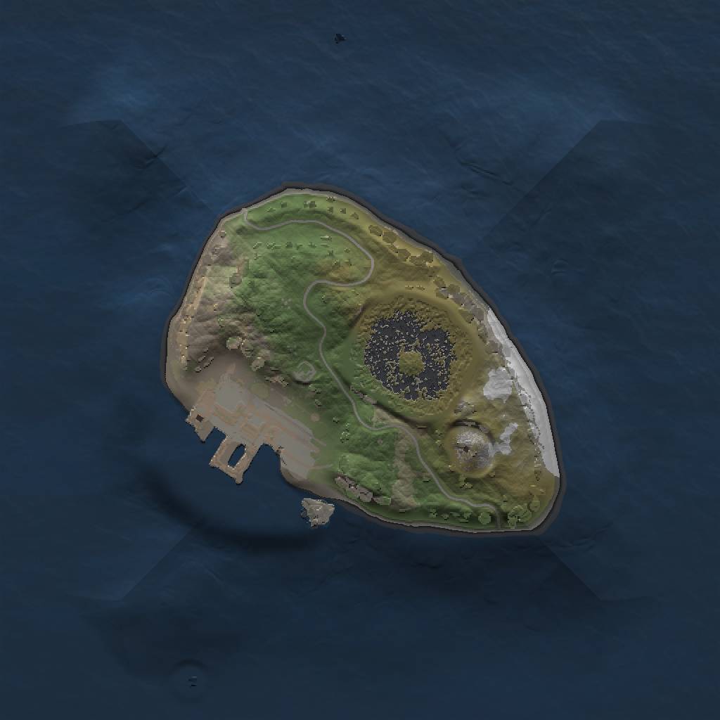 Rust Map: Procedural Map, Size: 1200, Seed: 678, 4 Monuments