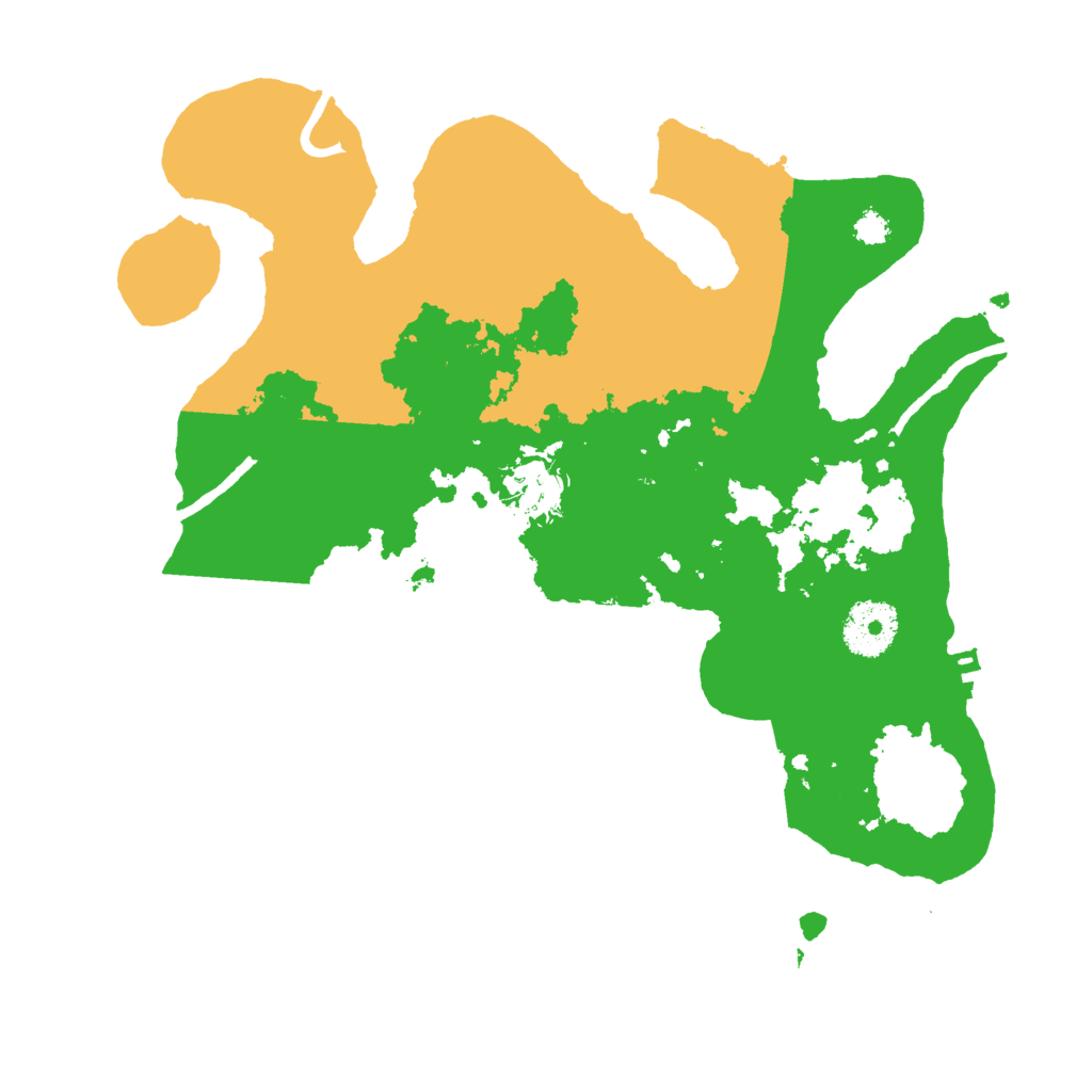 Biome Rust Map: Procedural Map, Size: 3000, Seed: 39966