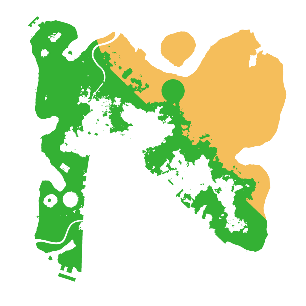 Biome Rust Map: Procedural Map, Size: 3500, Seed: 987588596