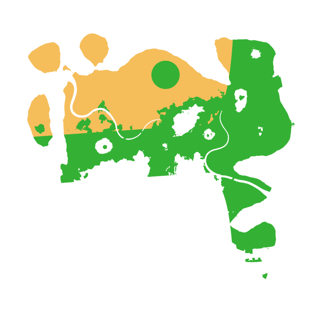 Biome Rust Map: Procedural Map, Size: 3000, Seed: 1791233391
