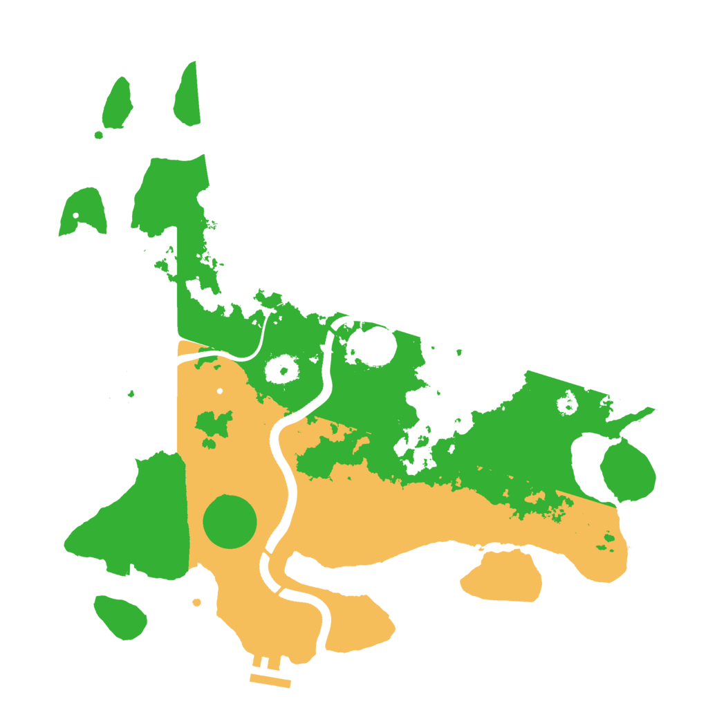Biome Rust Map: Procedural Map, Size: 3500, Seed: 989898