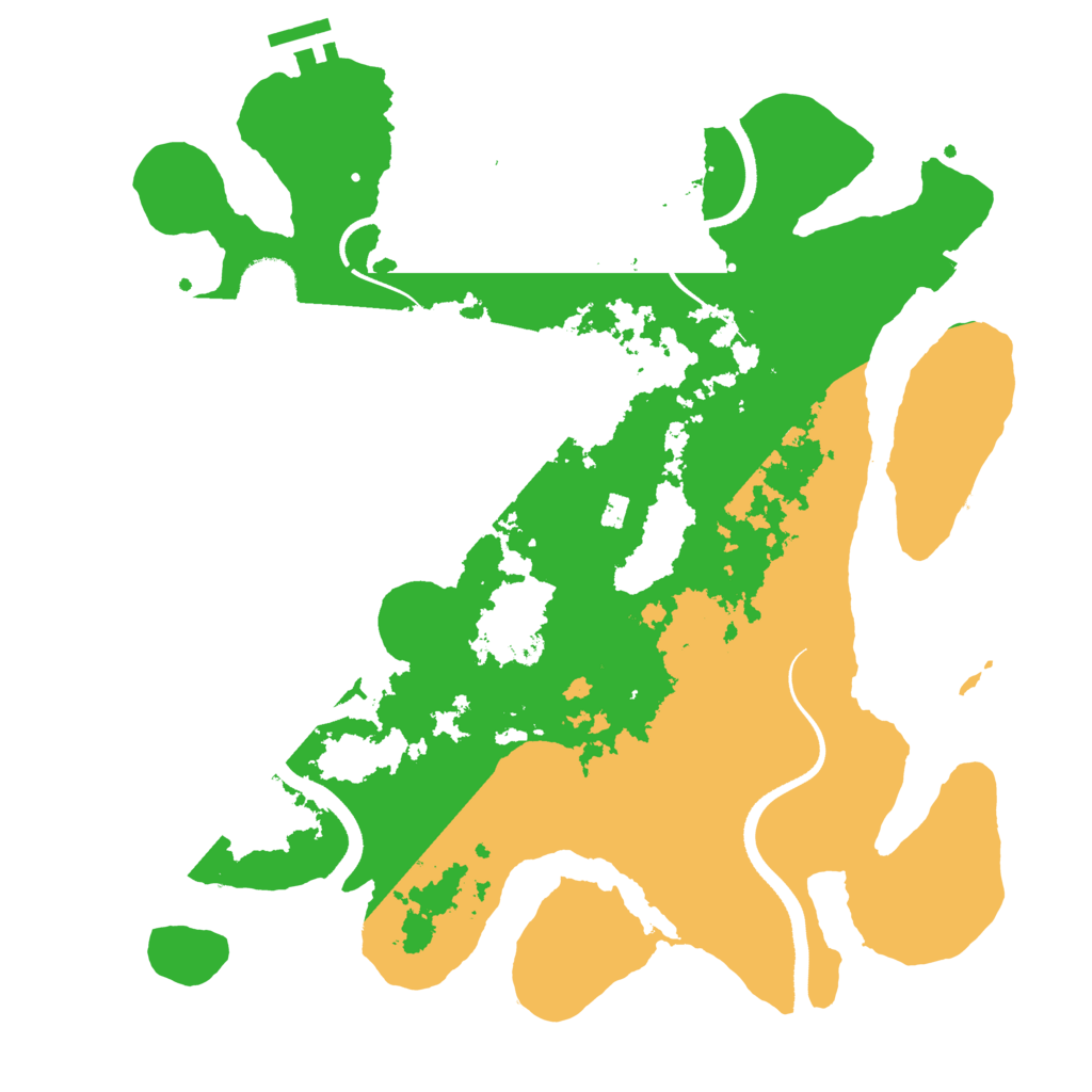 Biome Rust Map: Procedural Map, Size: 3500, Seed: 565260610