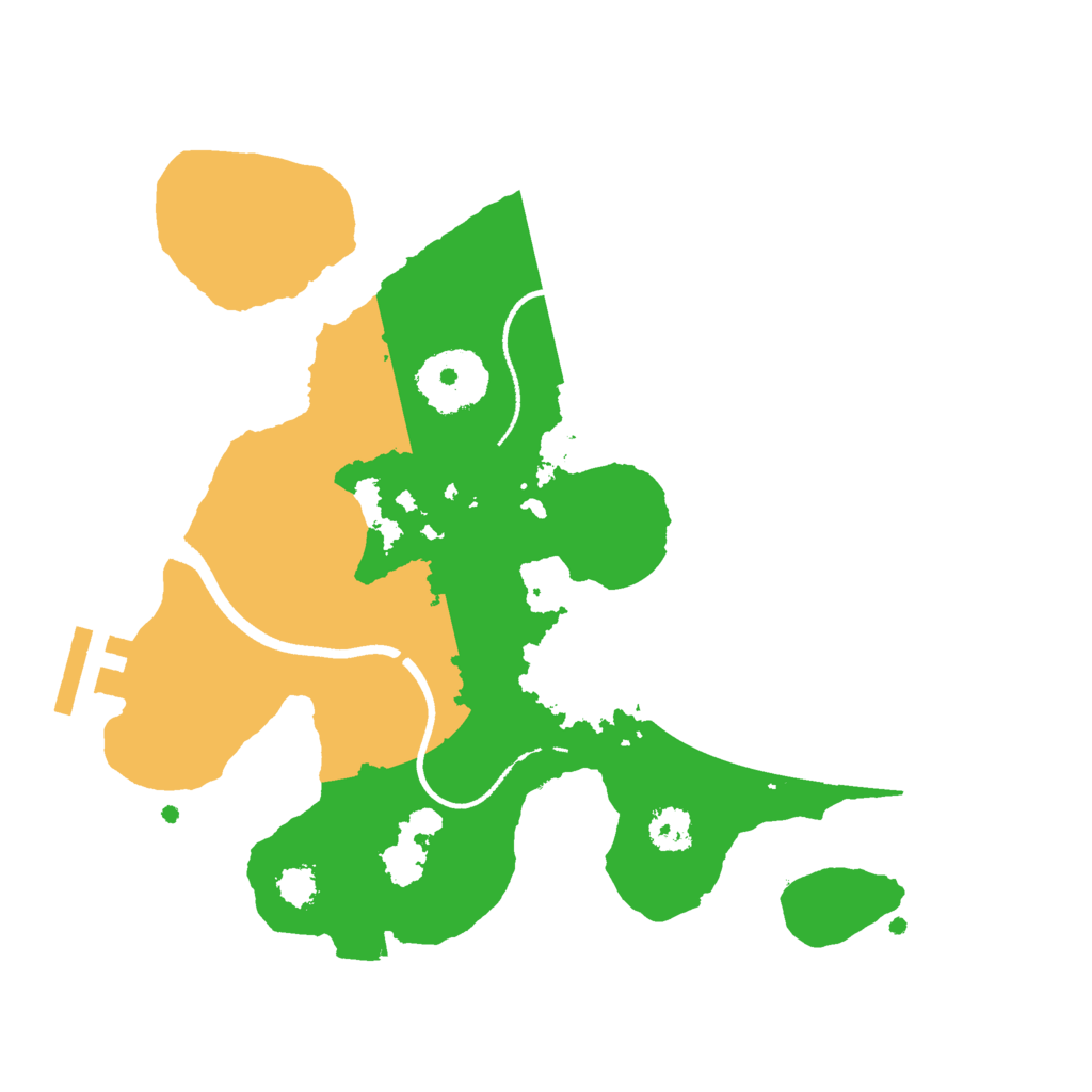 Biome Rust Map: Procedural Map, Size: 2500, Seed: 464675337
