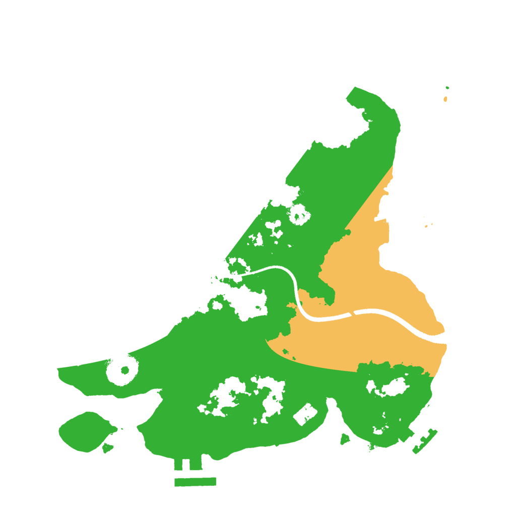 Biome Rust Map: Procedural Map, Size: 2500, Seed: 7177717