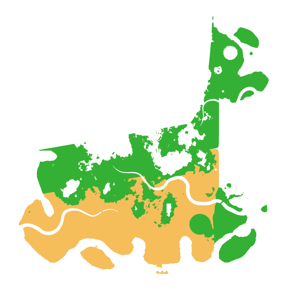 Biome Rust Map: Procedural Map, Size: 3700, Seed: 123449614