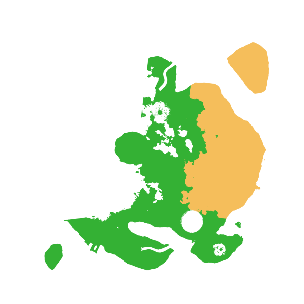 Biome Rust Map: Procedural Map, Size: 2500, Seed: 54365