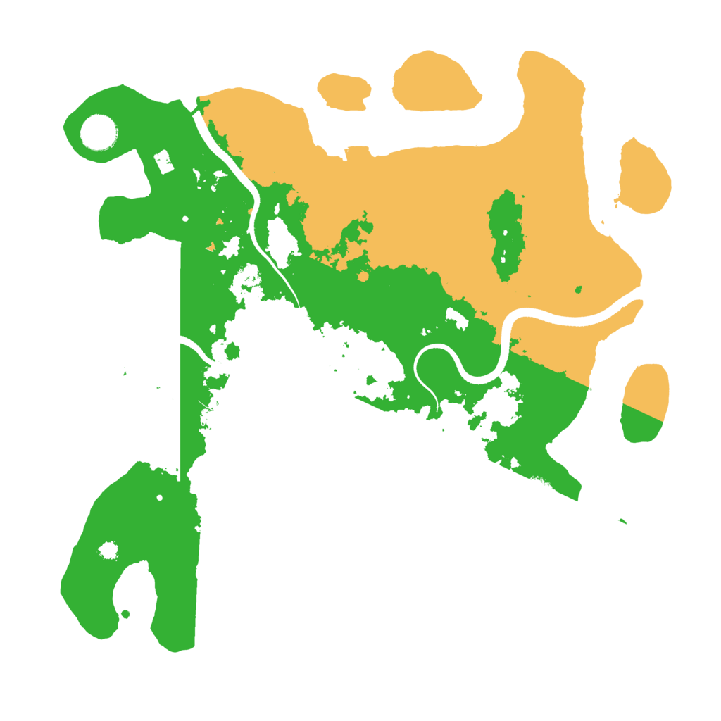 Biome Rust Map: Procedural Map, Size: 3500, Seed: 768046