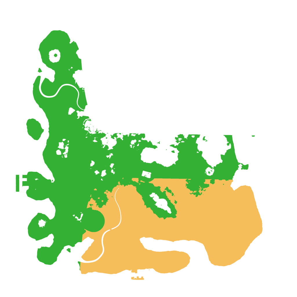 Biome Rust Map: Procedural Map, Size: 3550, Seed: 588203