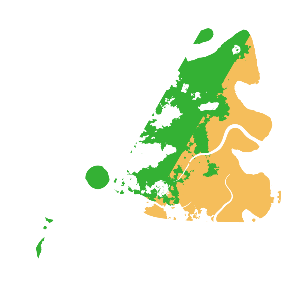 Biome Rust Map: Procedural Map, Size: 3600, Seed: 1410682698
