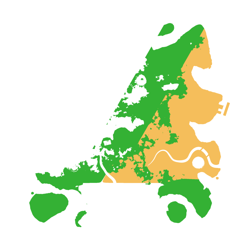 Biome Rust Map: Procedural Map, Size: 3600, Seed: 1410682698