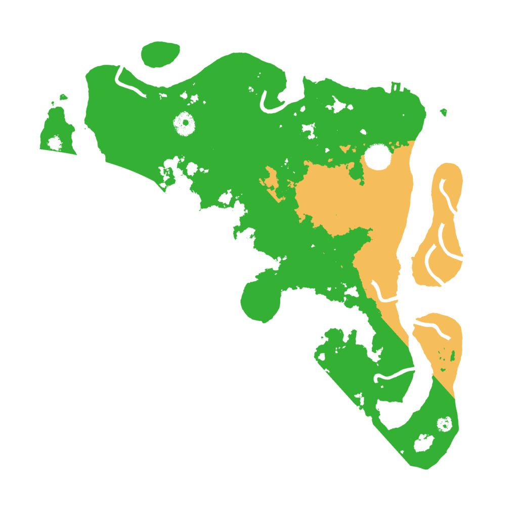 Biome Rust Map: Procedural Map, Size: 3500, Seed: 52603414