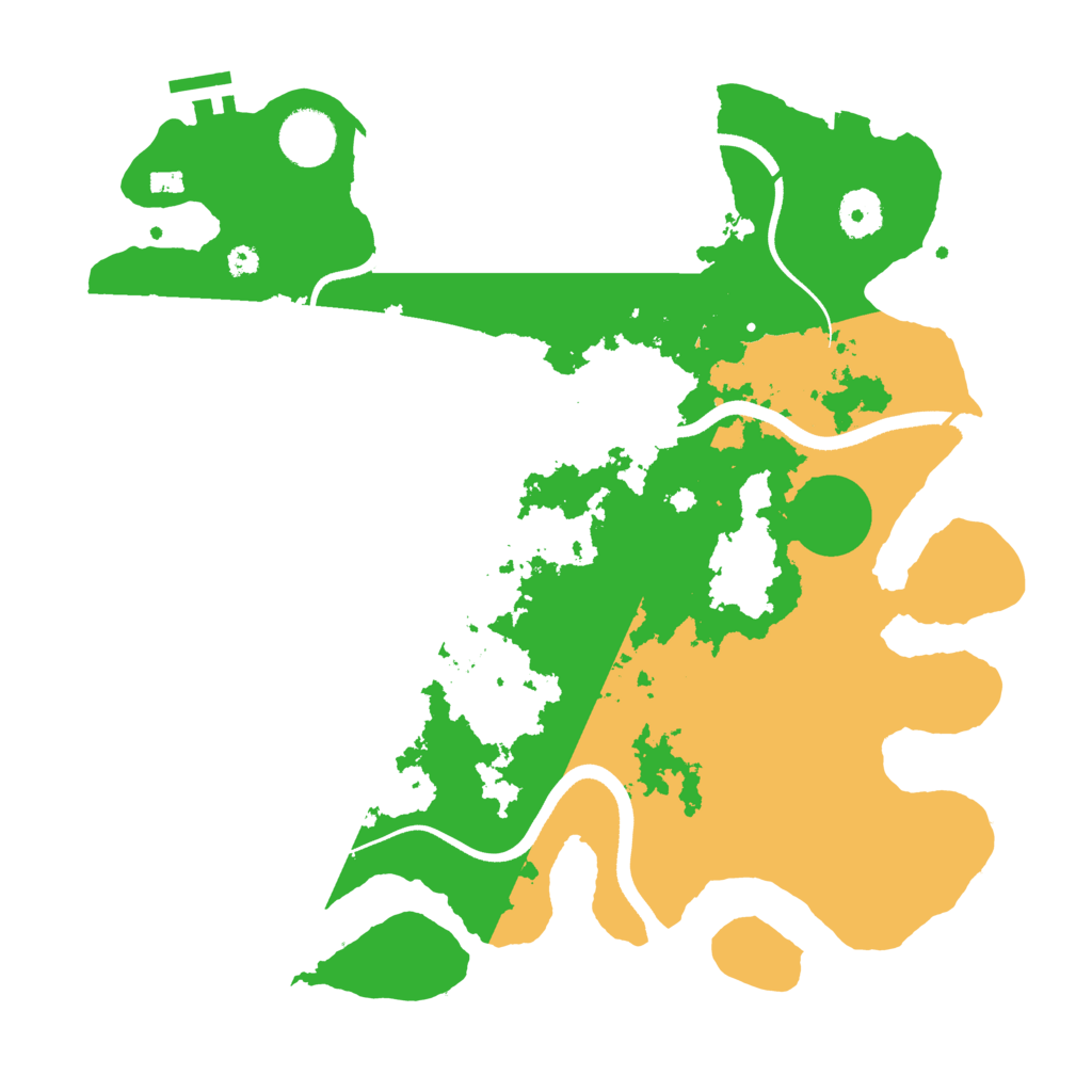 Biome Rust Map: Procedural Map, Size: 3550, Seed: 715930