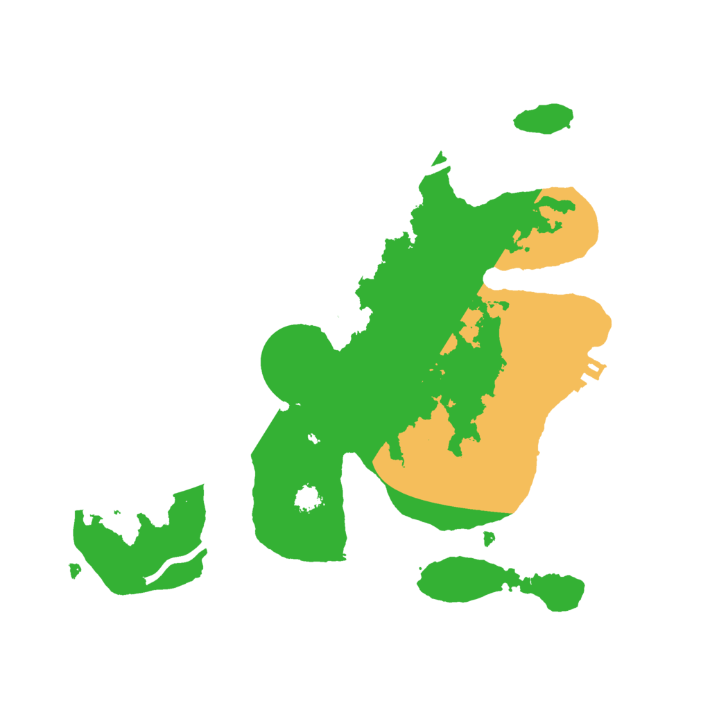 Biome Rust Map: Procedural Map, Size: 2500, Seed: 13836