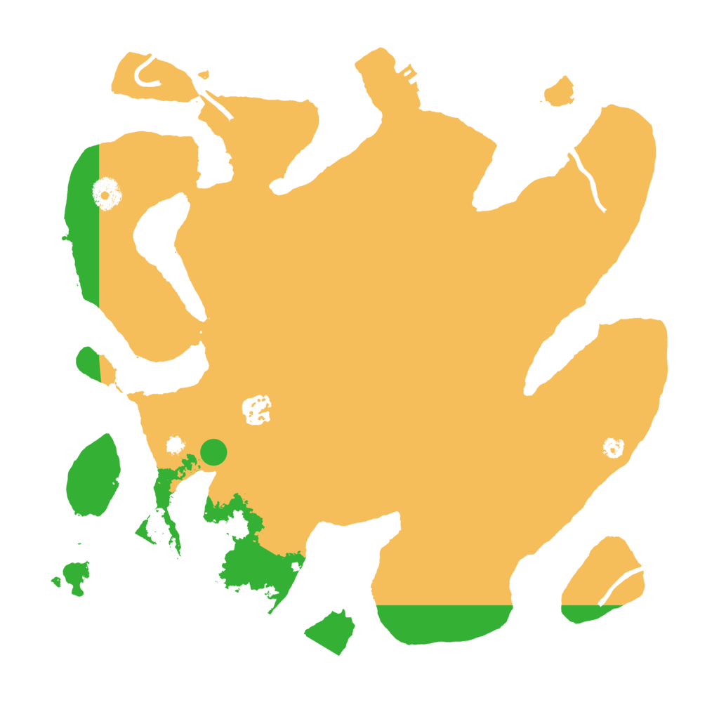 Biome Rust Map: Procedural Map, Size: 3550, Seed: 883504