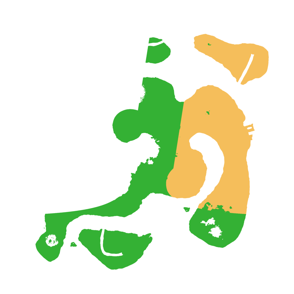 Biome Rust Map: Procedural Map, Size: 2500, Seed: 29556884