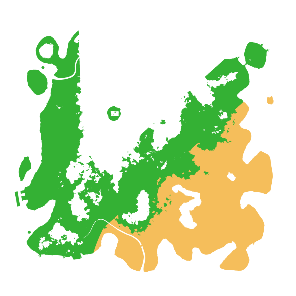 Biome Rust Map: Procedural Map, Size: 4000, Seed: 7425