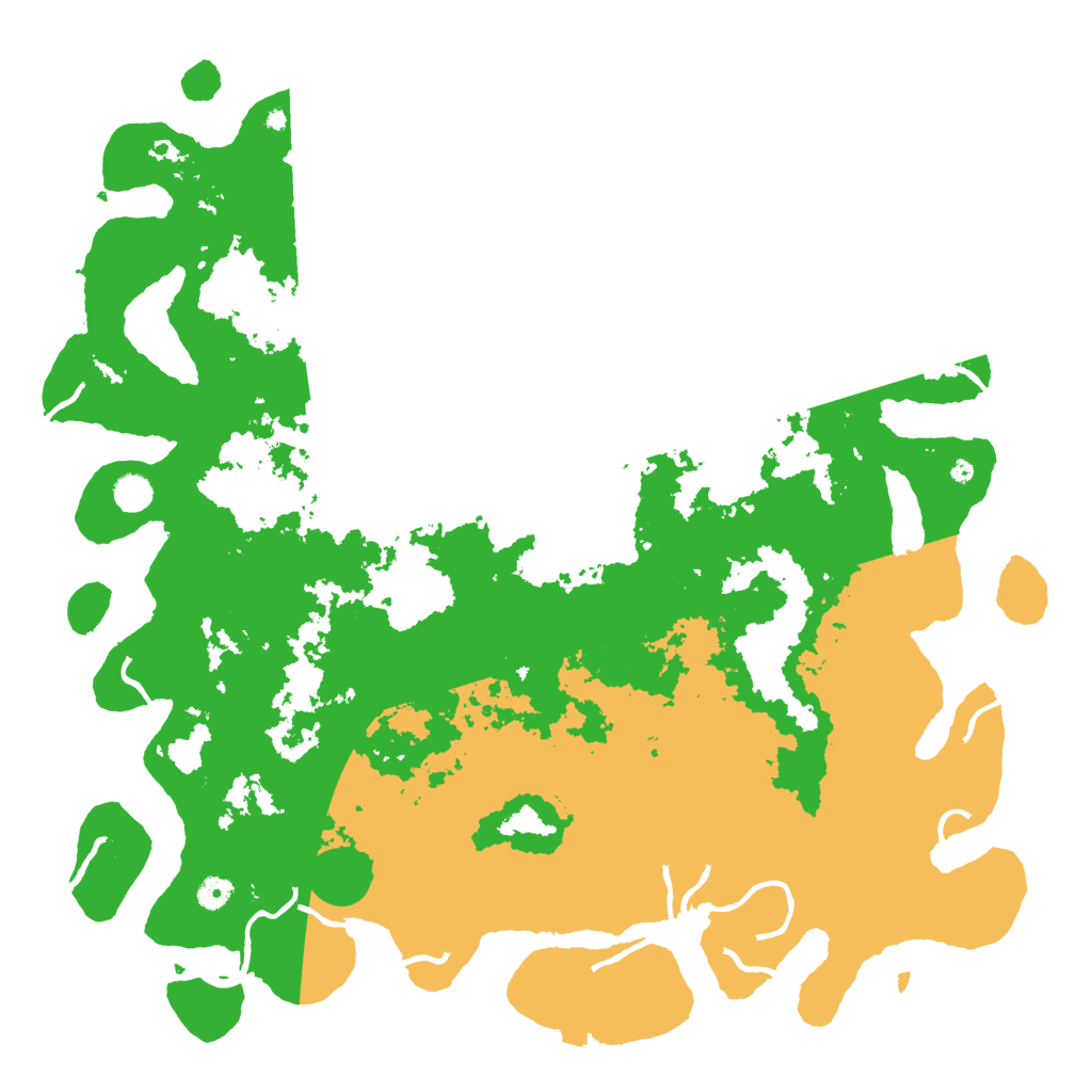 Biome Rust Map: Procedural Map, Size: 5000, Seed: 666666