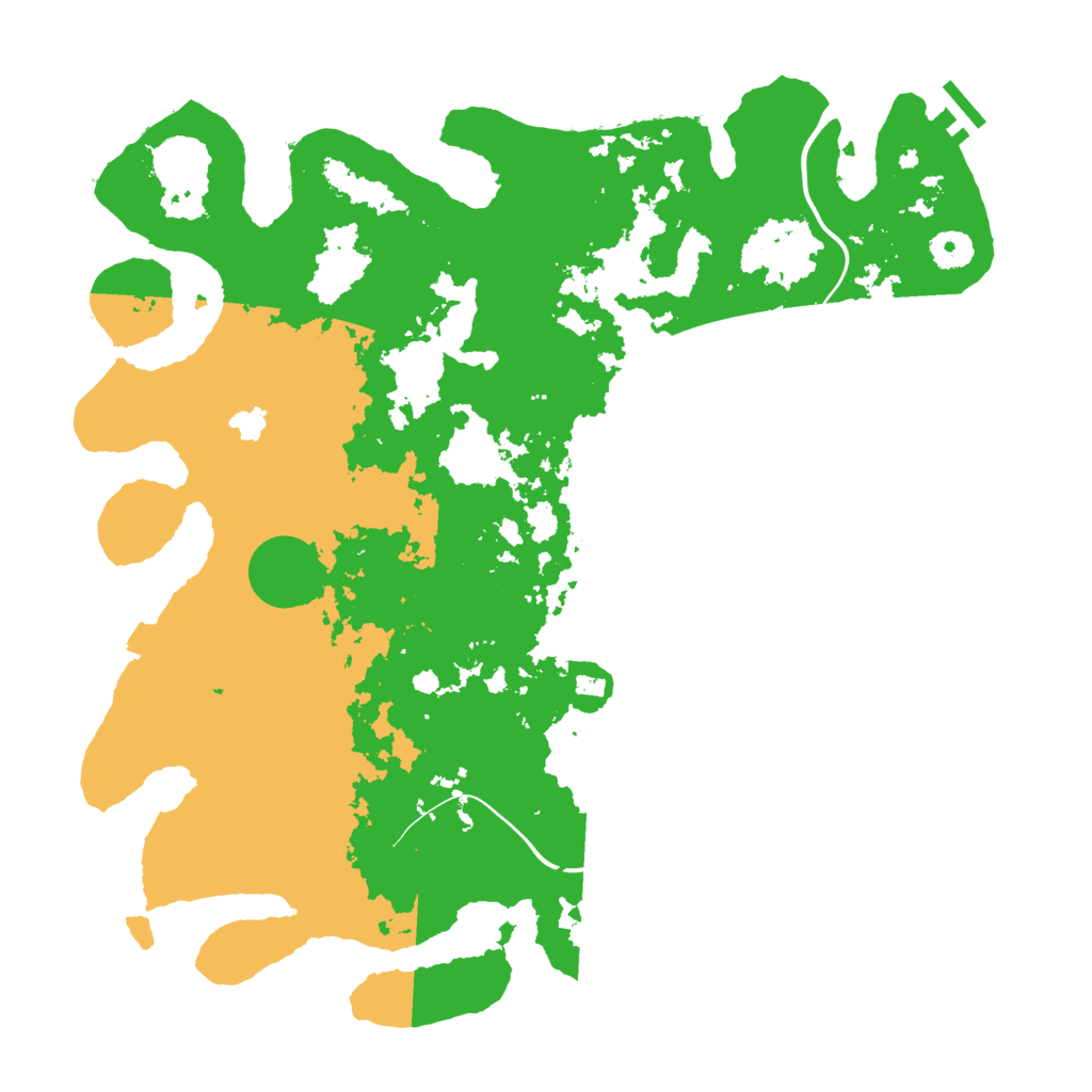 Biome Rust Map: Procedural Map, Size: 4000, Seed: 15255