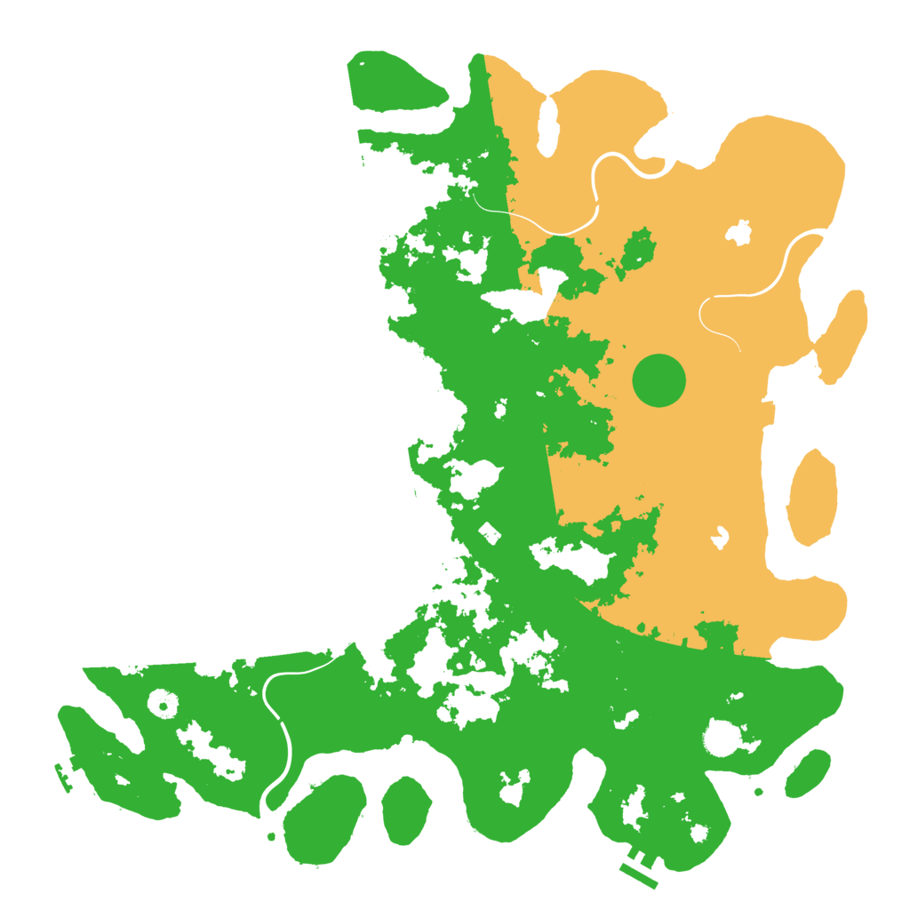 Biome Rust Map: Procedural Map, Size: 4500, Seed: 399800403
