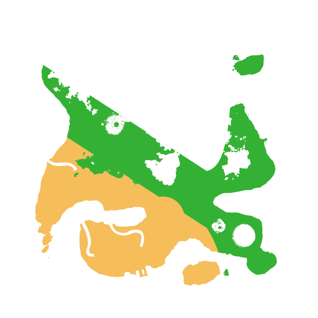 Biome Rust Map: Procedural Map, Size: 2500, Seed: 1174