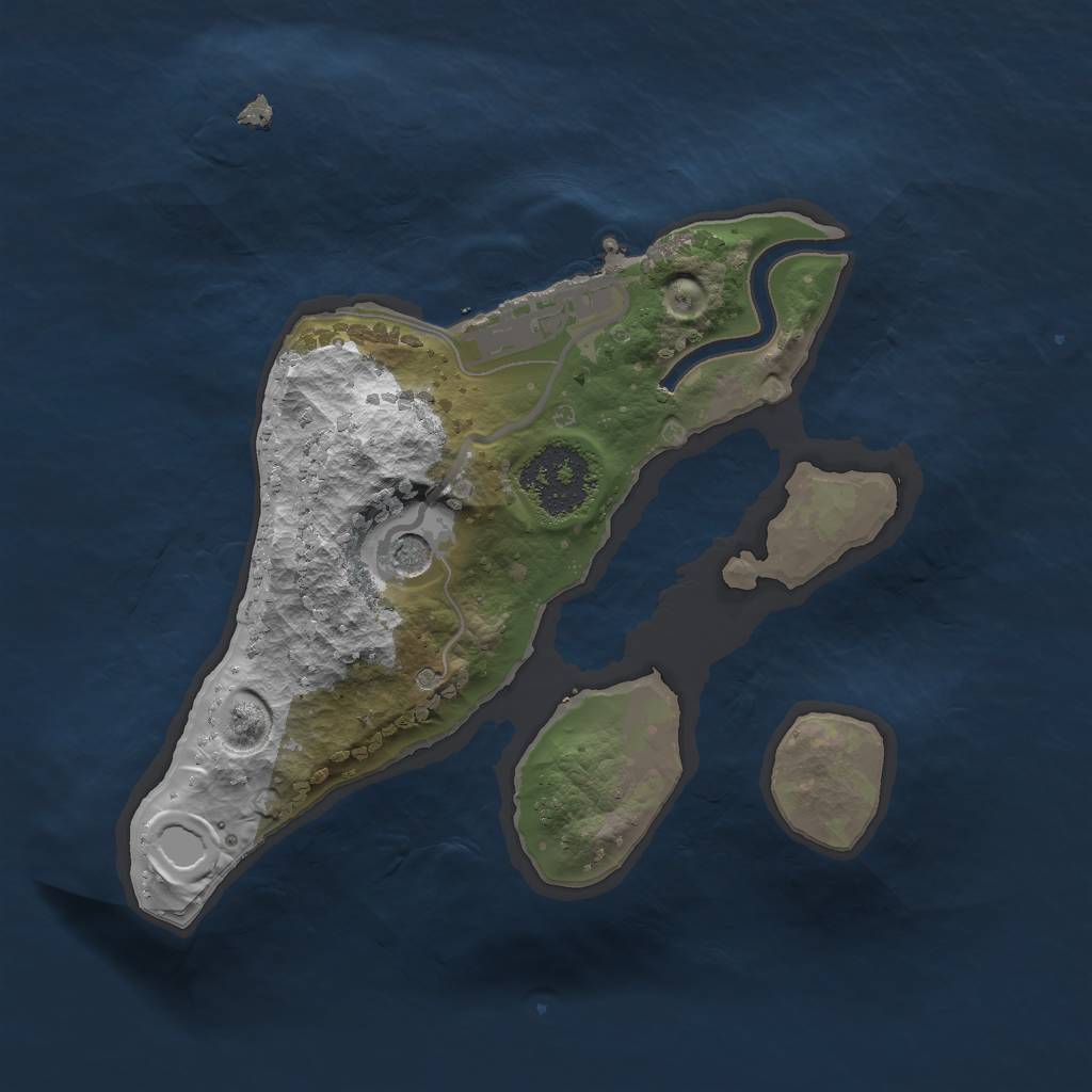 Rust Map: Procedural Map, Size: 1650, Seed: 86534534, 6 Monuments