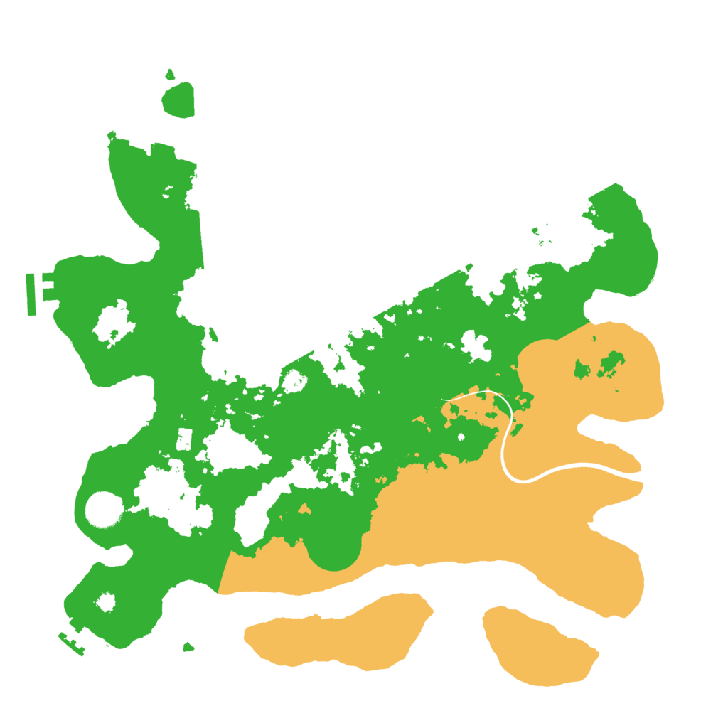 Biome Rust Map: Procedural Map, Size: 3500, Seed: 6217