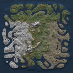 Thumbnail Rust Map: Procedural Map, Size: 6000, Seed: 2126, 19 Monuments