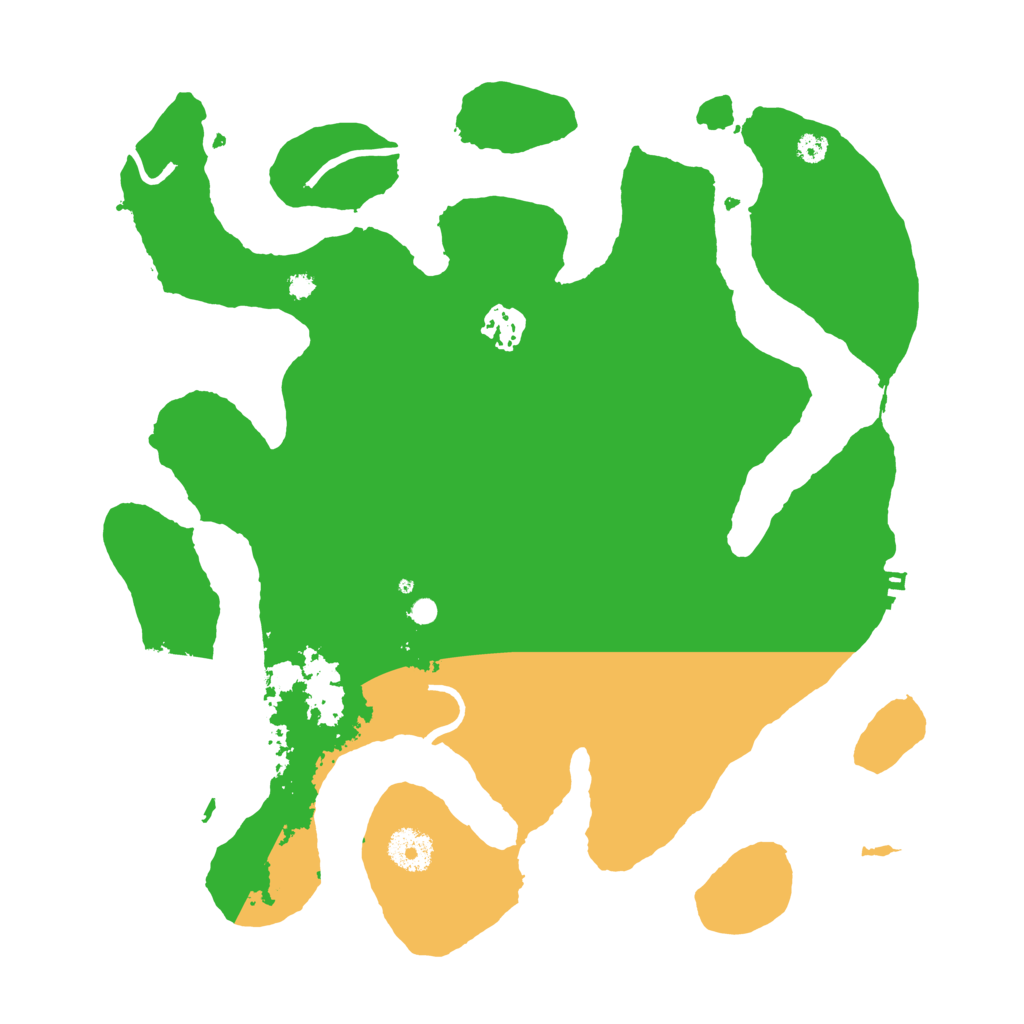 Biome Rust Map: Procedural Map, Size: 3500, Seed: 1734