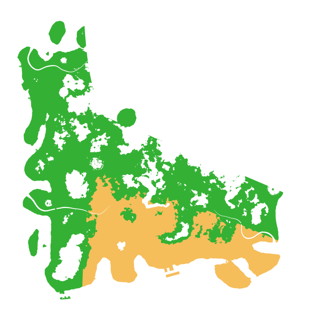Biome Rust Map: Procedural Map, Size: 4500, Seed: 5859