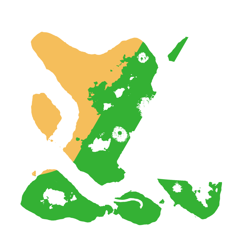 Biome Rust Map: Procedural Map, Size: 2500, Seed: 56052976