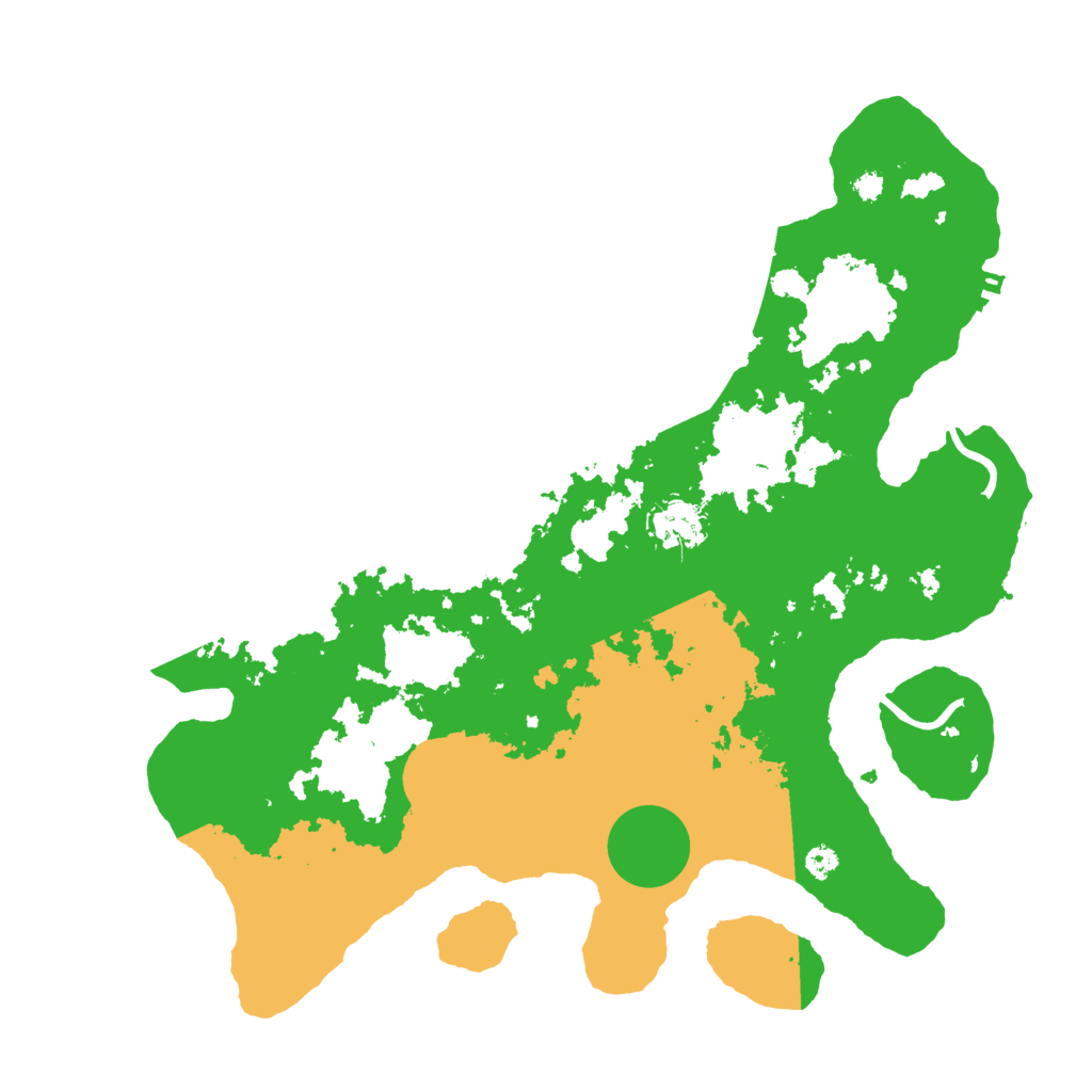 Biome Rust Map: Procedural Map, Size: 3500, Seed: 5500000