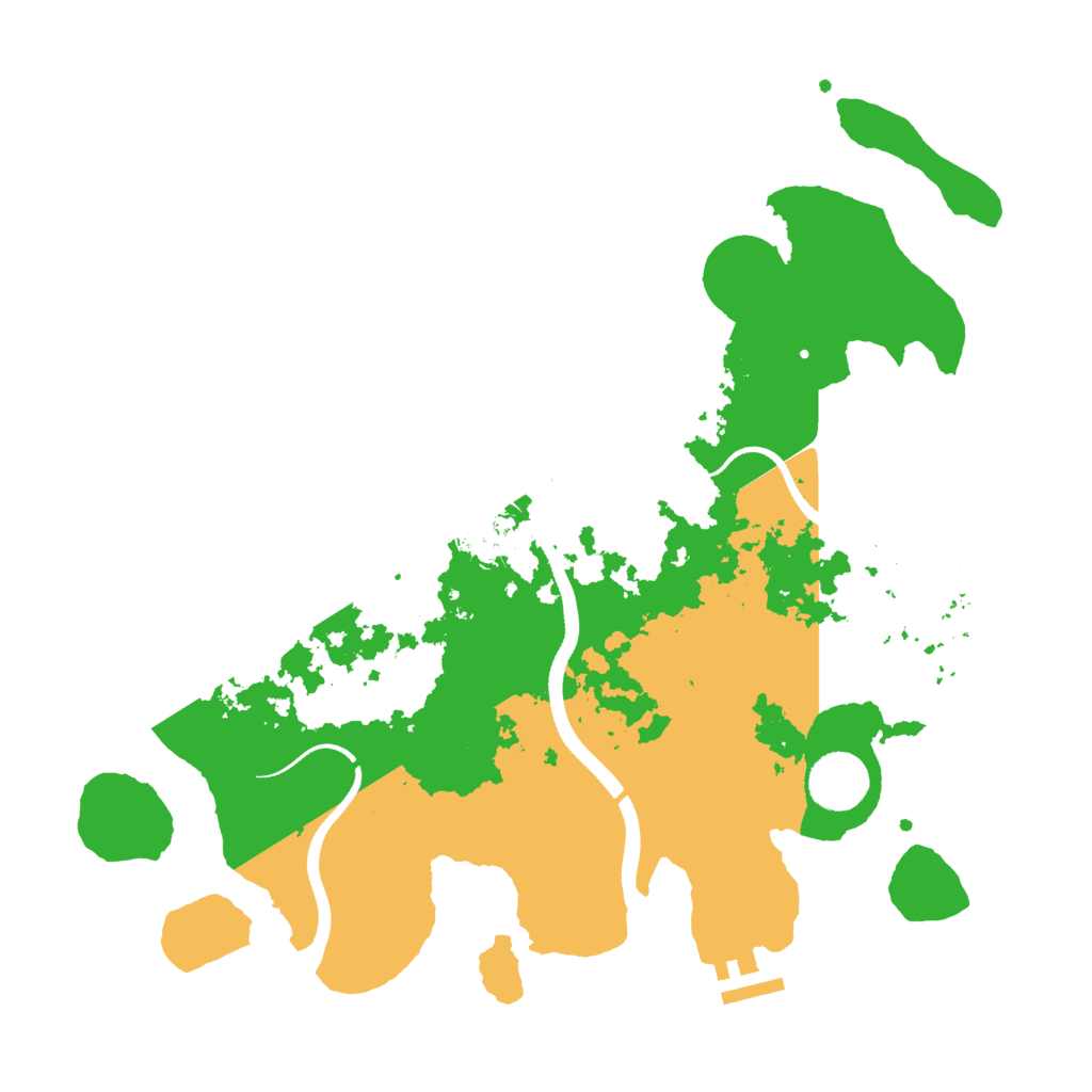 Biome Rust Map: Procedural Map, Size: 3500, Seed: 71729484
