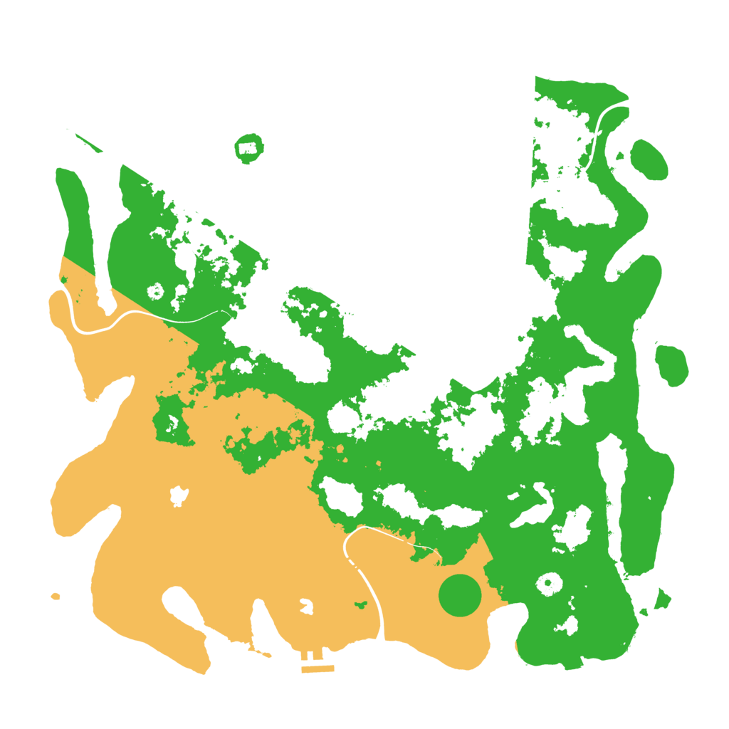 Biome Rust Map: Procedural Map, Size: 4500, Seed: 879664046
