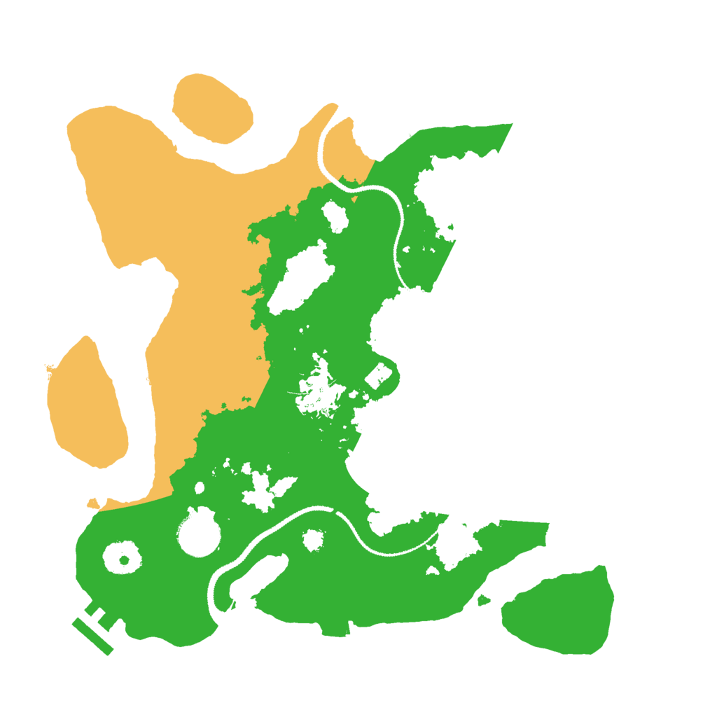 Biome Rust Map: Procedural Map, Size: 3000, Seed: 429752