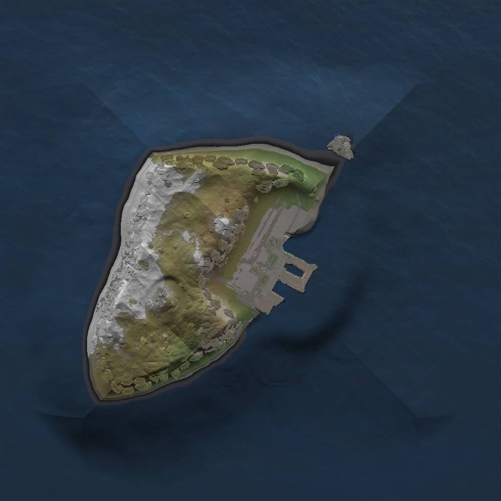 Rust Map: Procedural Map, Size: 1000, Seed: 337480447, 4 Monuments