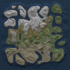 Thumbnail Rust Map: Procedural Map, Size: 3850, Seed: 1636246545, 18 Monuments