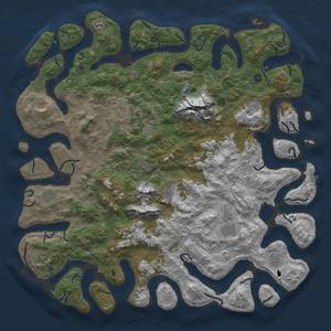 Thumbnail Rust Map: Procedural Map, Size: 6000, Seed: 12456, 19 Monuments