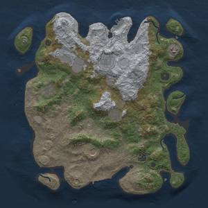 Thumbnail Rust Map: Procedural Map, Size: 3700, Seed: 1935660987, 16 Monuments