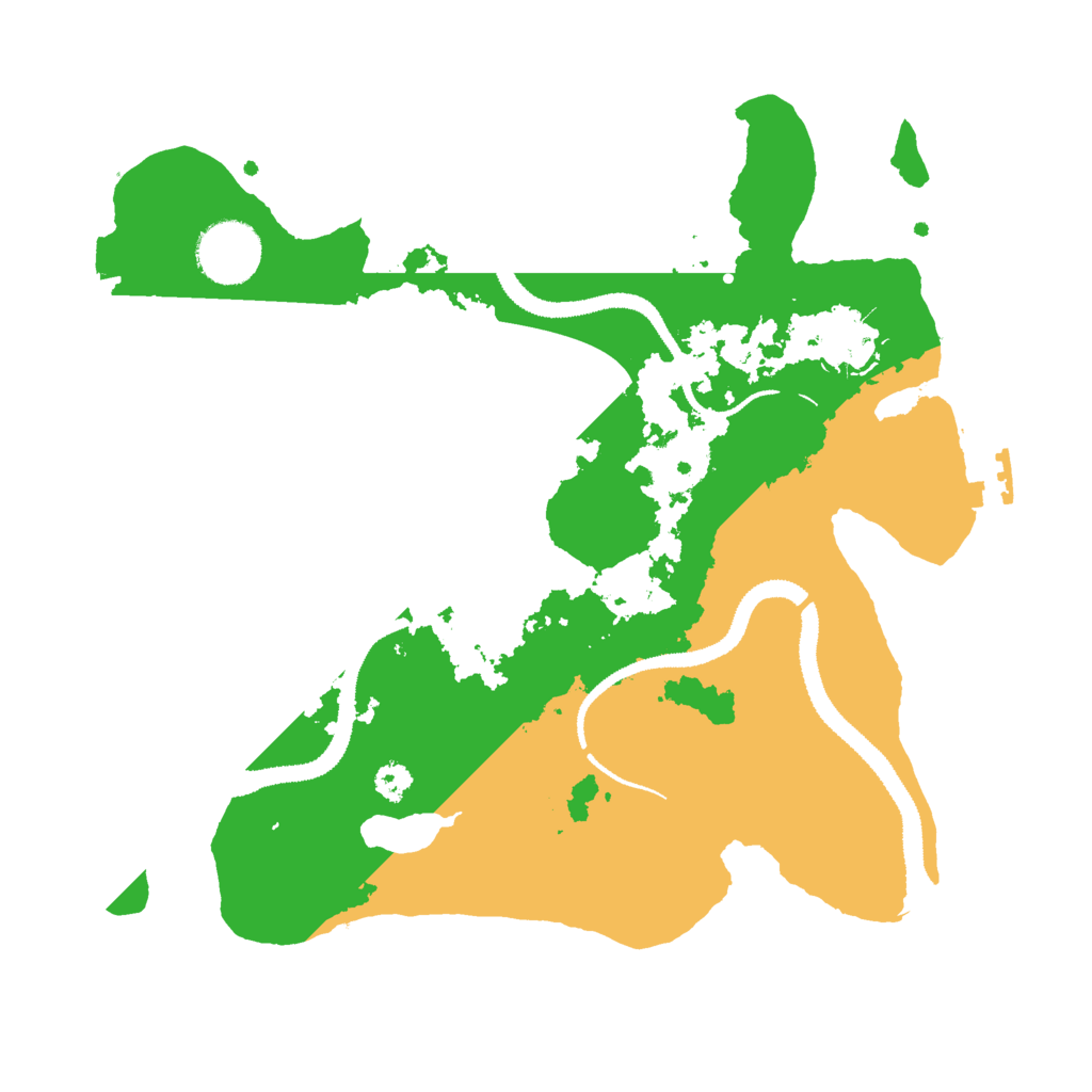 Biome Rust Map: Procedural Map, Size: 3000, Seed: 997257