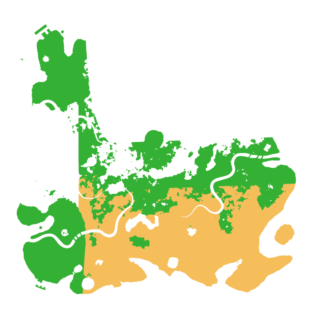 Biome Rust Map: Procedural Map, Size: 4500, Seed: 11111
