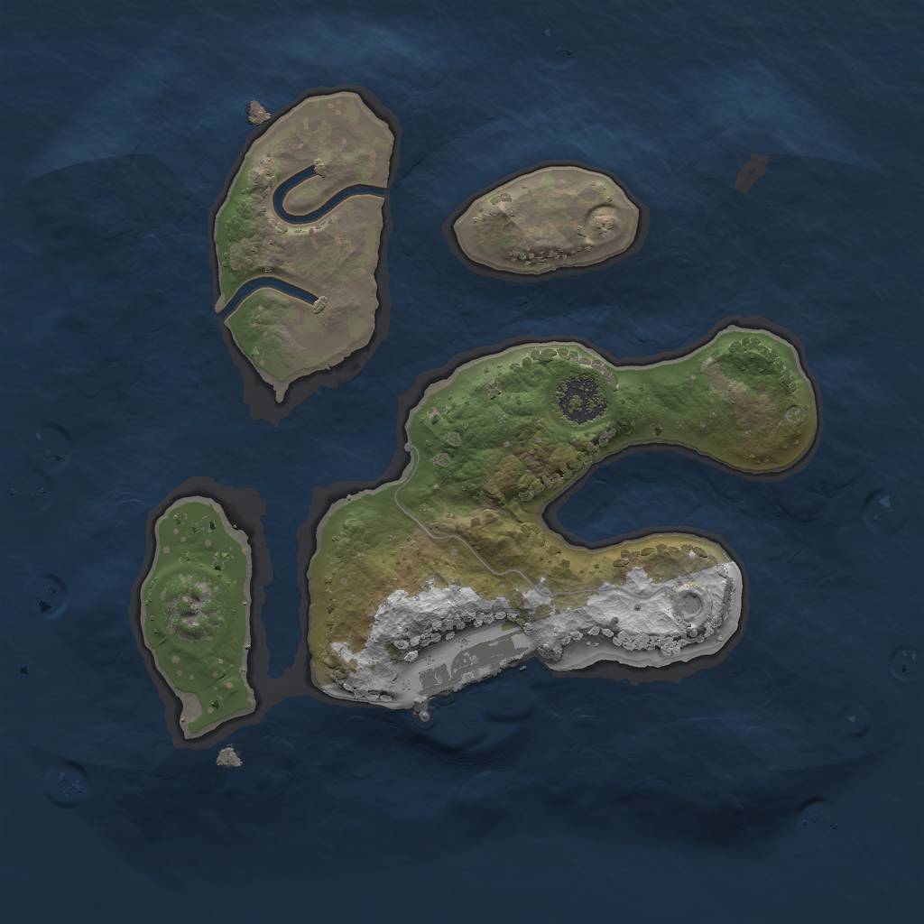 Rust Map: Procedural Map, Size: 2017, Seed: 212121, 6 Monuments