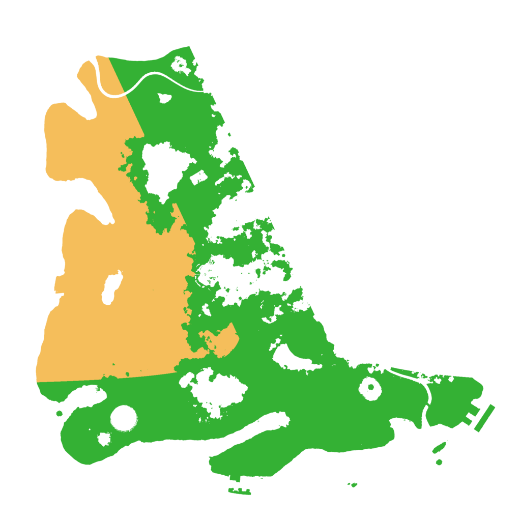 Biome Rust Map: Procedural Map, Size: 3500, Seed: 1123130833