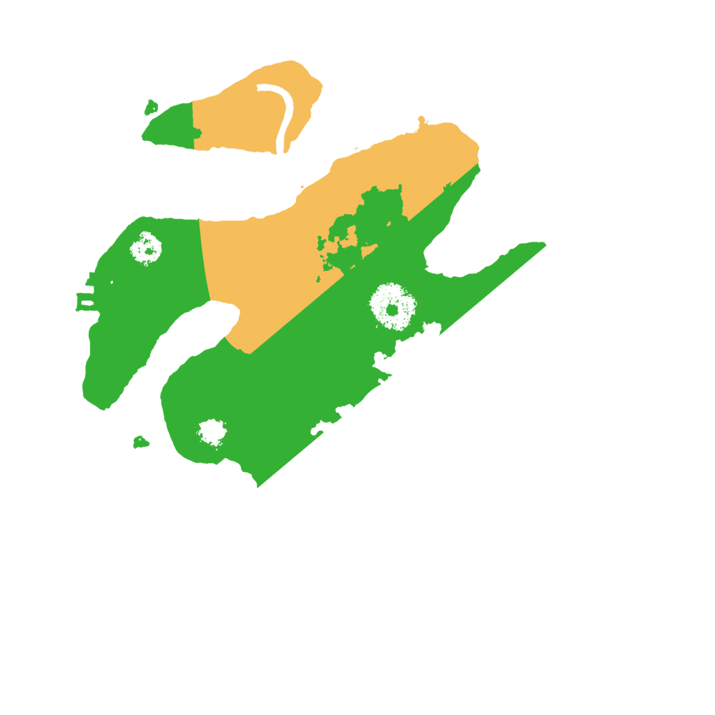 Biome Rust Map: Procedural Map, Size: 2400, Seed: 13