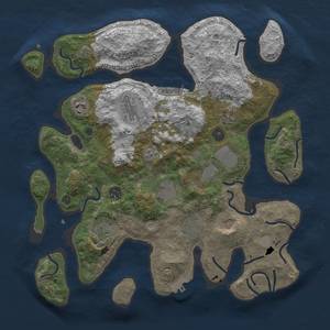 Thumbnail Rust Map: Procedural Map, Size: 3800, Seed: 45675755, 18 Monuments
