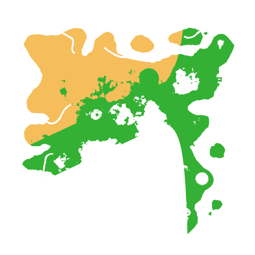 Biome Rust Map: Procedural Map, Size: 3550, Seed: 85741