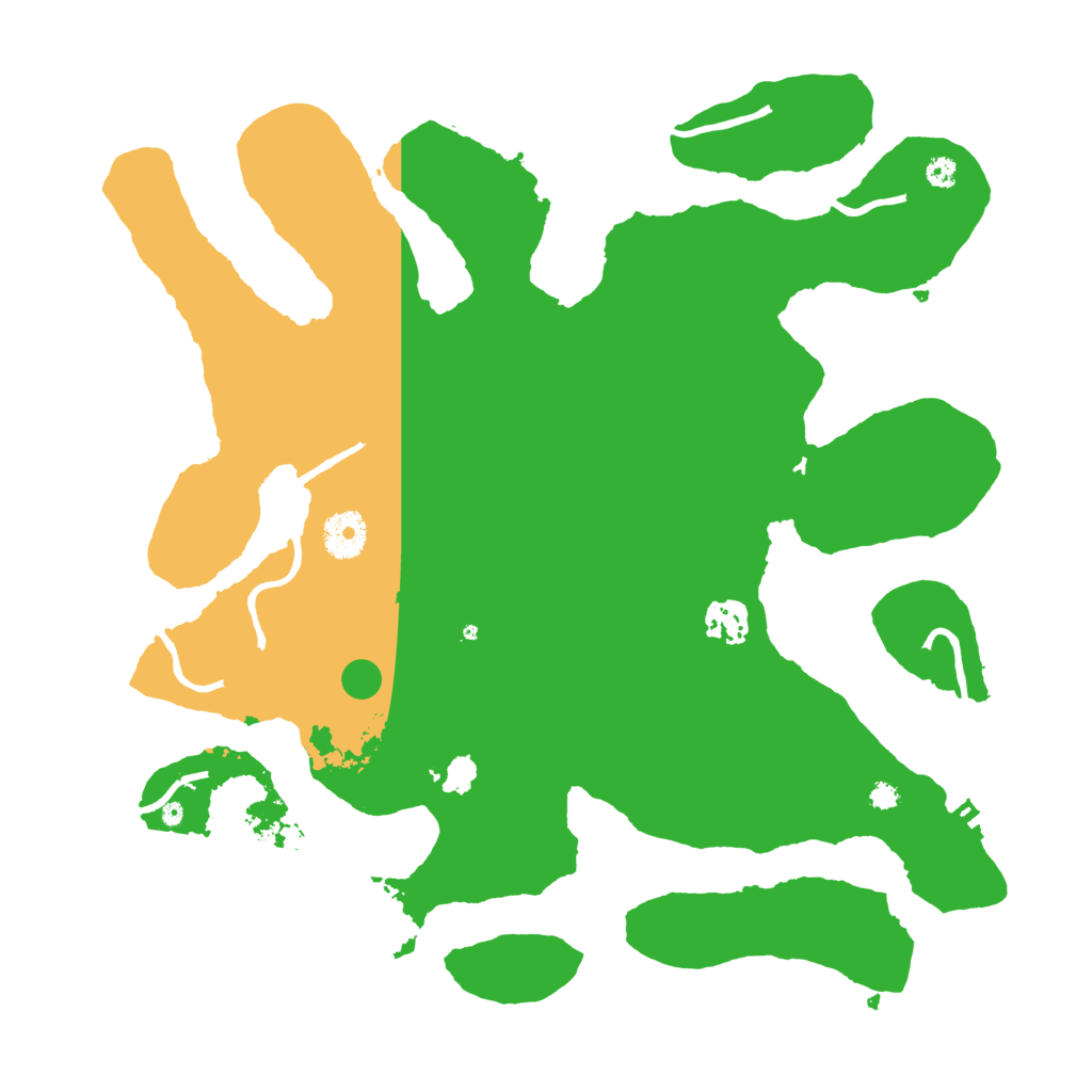 Biome Rust Map: Procedural Map, Size: 3600, Seed: 12423