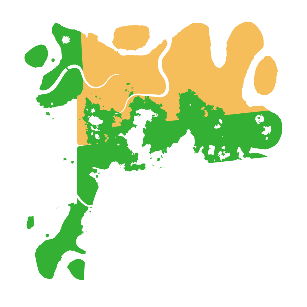 Biome Rust Map: Procedural Map, Size: 3500, Seed: 54545455