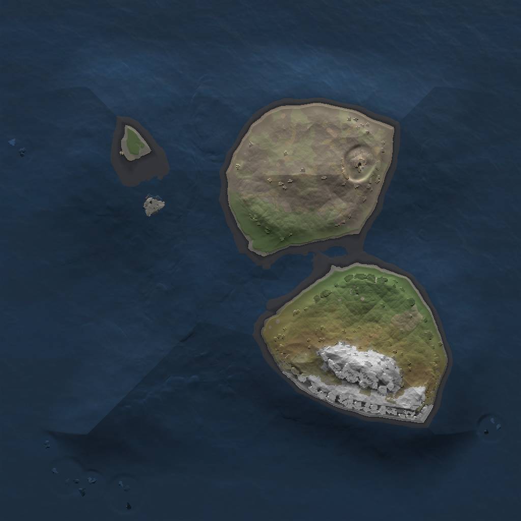 Rust Map: Procedural Map, Size: 1350, Seed: 643111, 4 Monuments