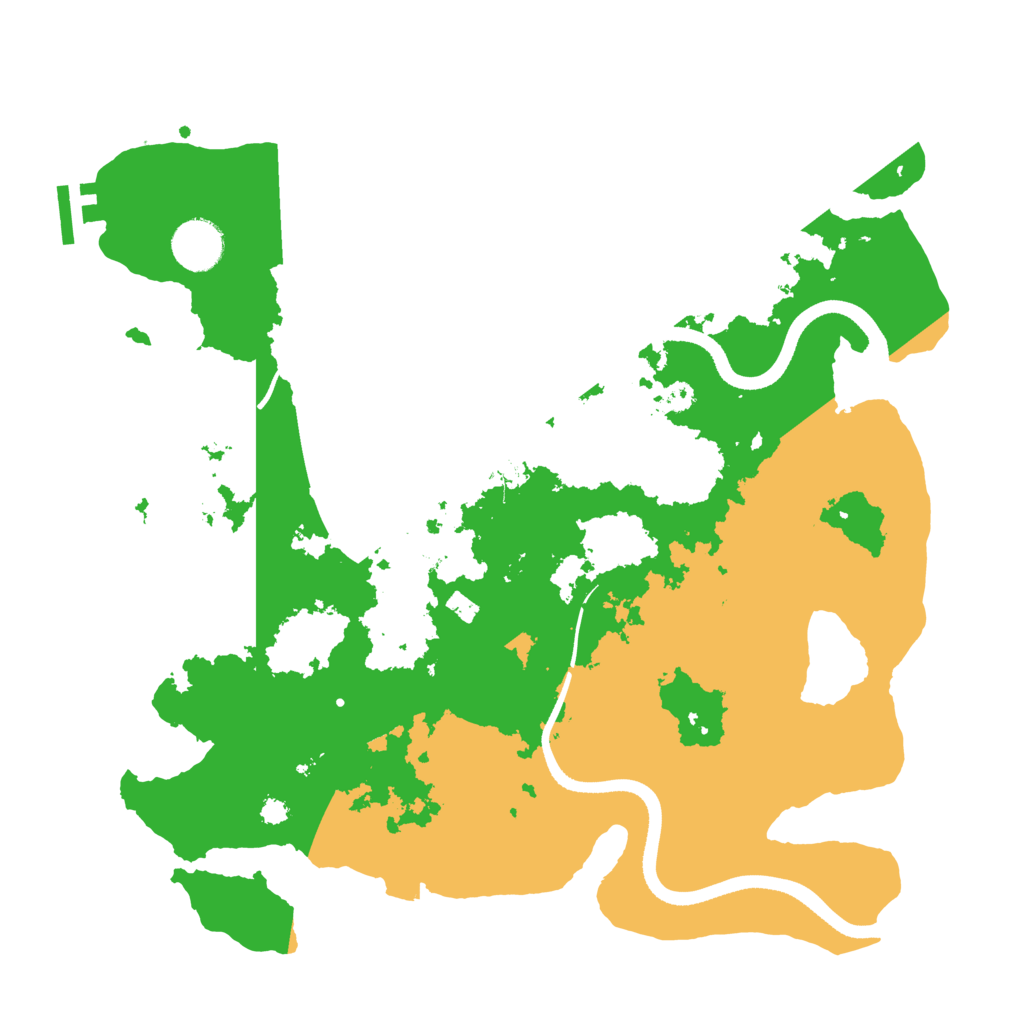 Biome Rust Map: Procedural Map, Size: 3500, Seed: 4143537